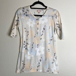 Park Vogel floral button down blouse top see measurements